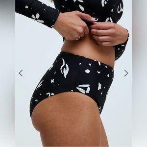 Madewell high waisted swim bottoms size medium